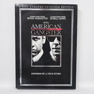 American Gangster‎ DVD Unrated Extended Edition Denzel Washington Russell Crowe
